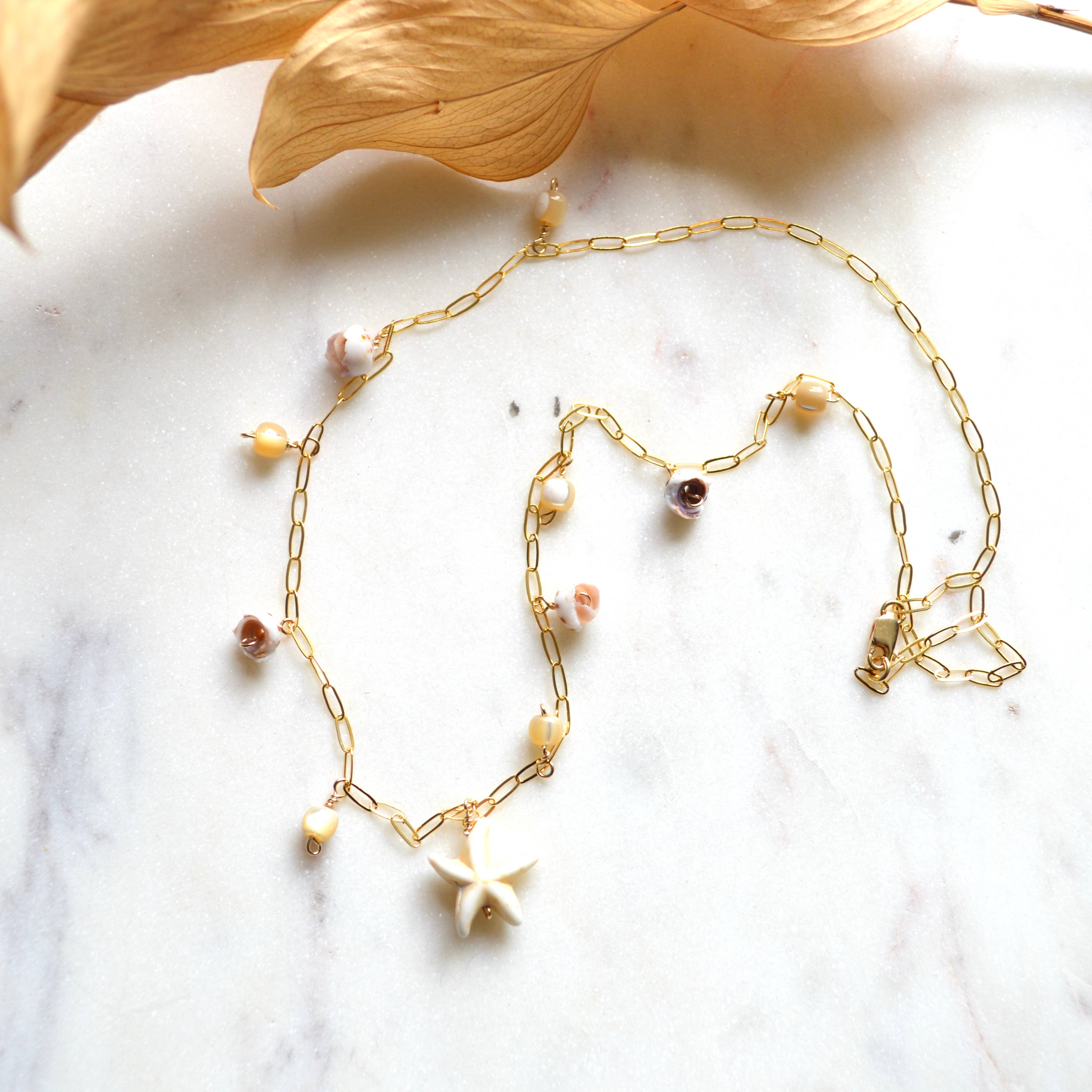 Salty But Sweet - Wholesale Pendant/Charm Necklace - Star Shell Necklace4