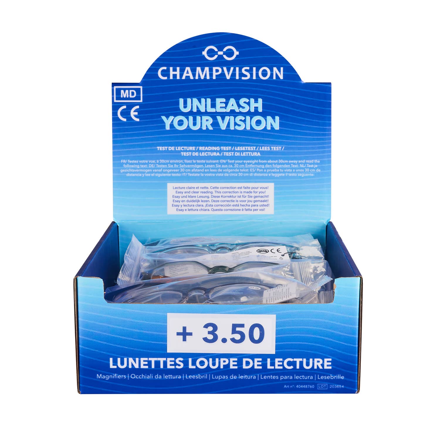 Champ by Polyflame - Wholesale Eyeglasses - Unisex - 24 Reading Magnifying Glasses +3.502