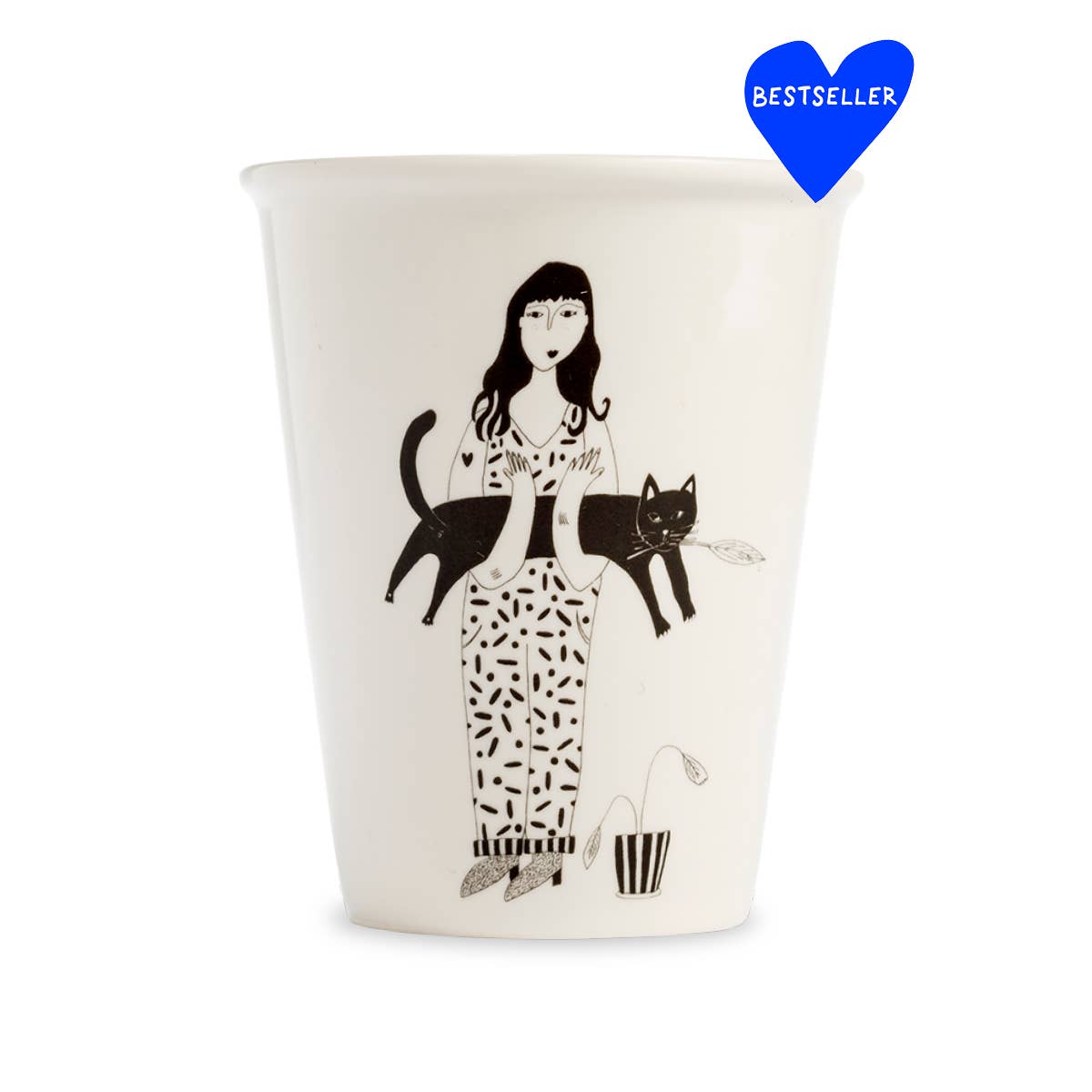 helen b - Wholesale Drinking Glass/Cup - cup black cat