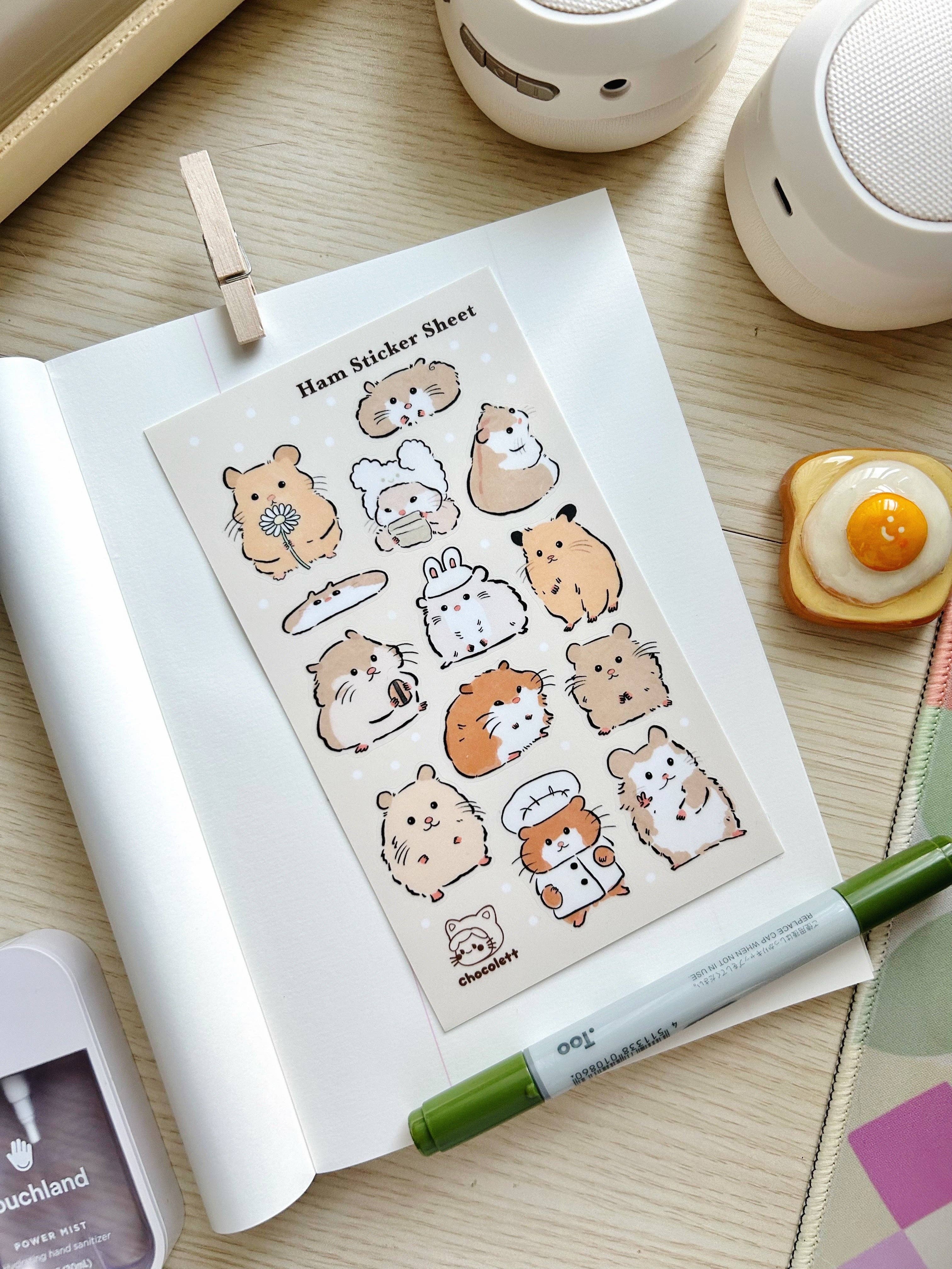 Chocolett - Wholesale Sticker - Ham Vinyl Sticker Sheet1