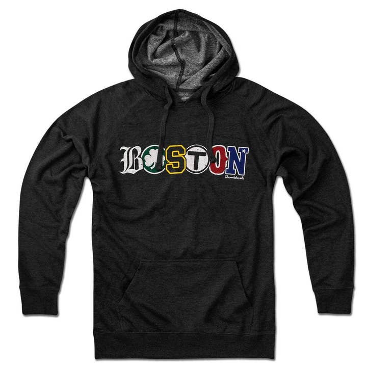 Charcoal Boston Townie Pride Hoodie for wholesale on Faire