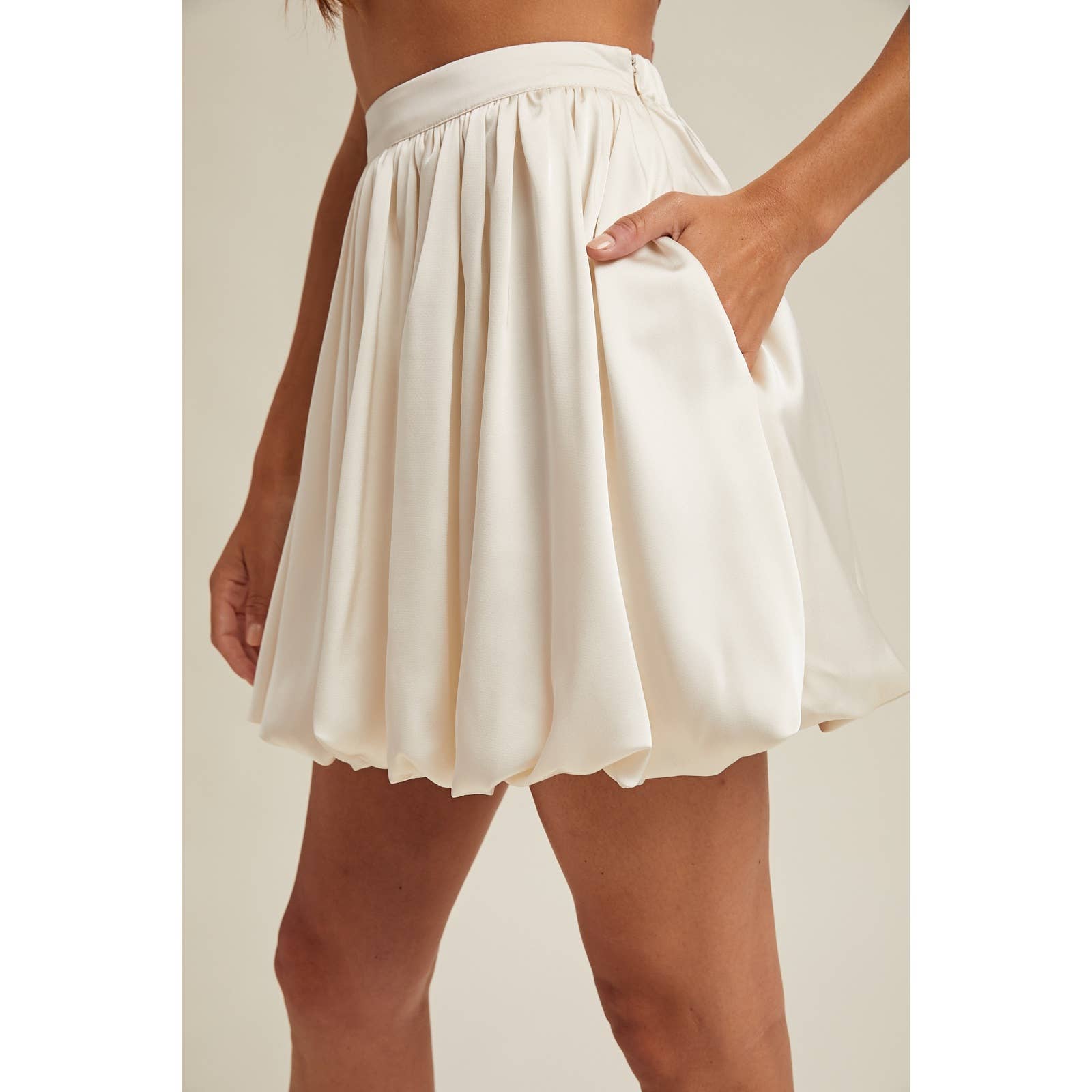 Wishlist Apparel - Wholesale Skirt - Women's - SATIN BUBBLE MINI SKIRT / WL25-112231
