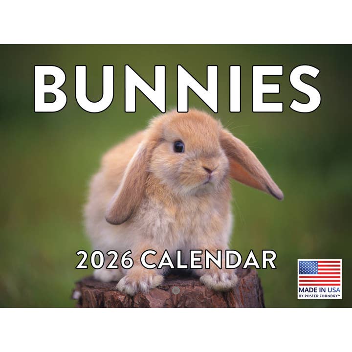 Calendrier Lapin 2026 Lapins Calendrier Mural Mensuel 12 pour la vente par 2026 Calendars