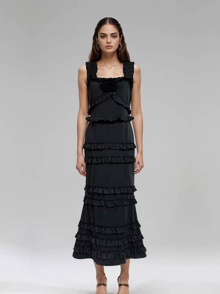 Sanyao Fashion - Wholesale Gown - Women's - SY497 Ruffled Layered Fishtail Gown for Summer Evening 3