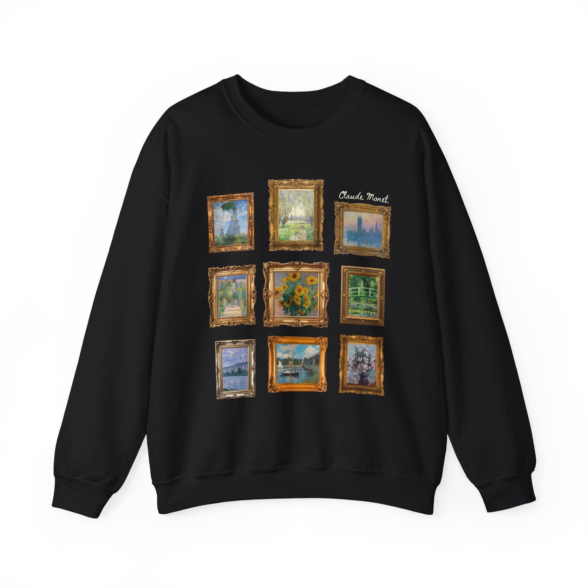 Opal and June - Wholesale Graphic Sweatshirt - Women's - Claude Monet Sweatshirt: Framed Famous Paintings Art History5