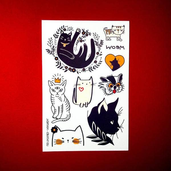 Les Tatoués - Wholesale Temporary Tattoo - Kids - The Little Cat - Temporary Tattoos4