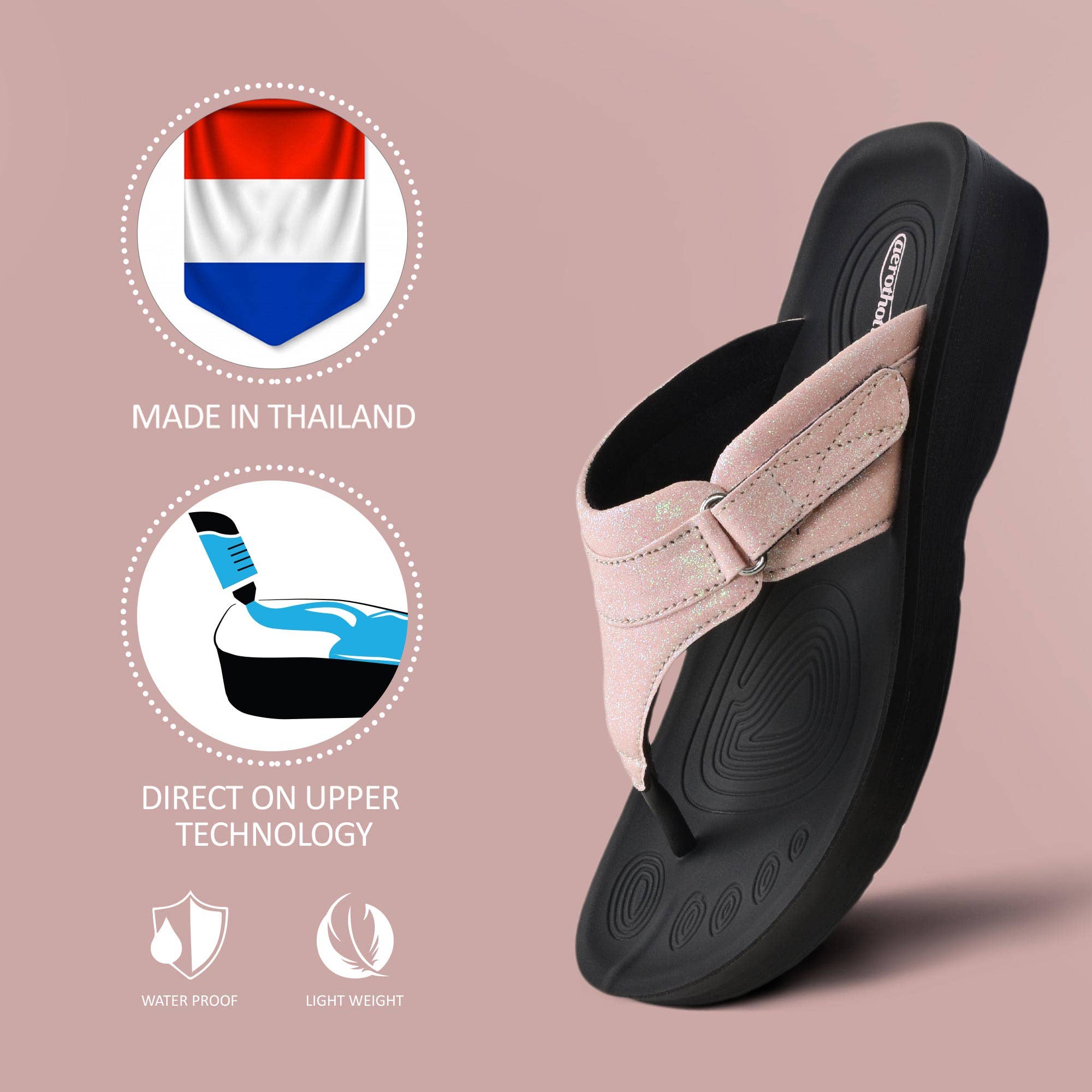 Aerothotic - Wholesale Sandals - Women's - Aerothotic - Glynis Comfortable Thong Women’s Sandals5