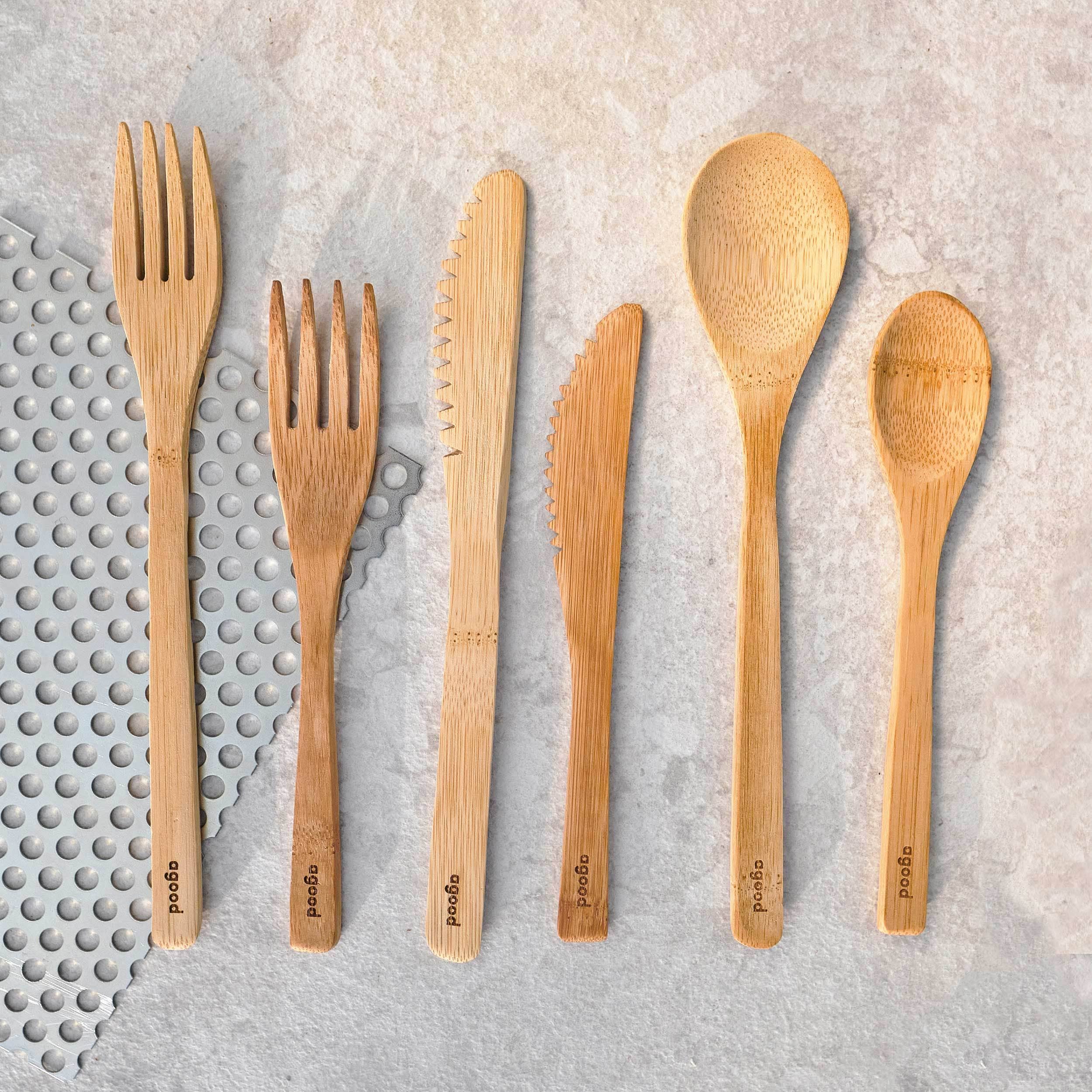 agood company - Wholesale Assorted Cutlery Set - Bamboo Cutlery Set Adult2