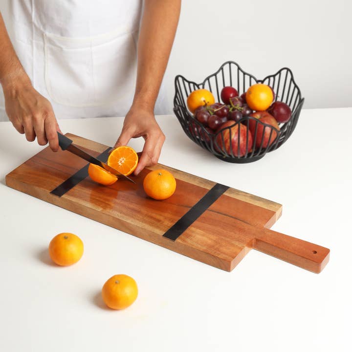 Rect Board med svart inlägg, 3 för wholesale av India Handicrafts Inc