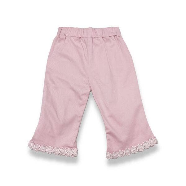 Doe a Dear - Vendita all'ingrosso Pantaloni - Bambini - S15 13036 Pantaloni con orlo diviso con fiocco e pizzo (3 colori)3