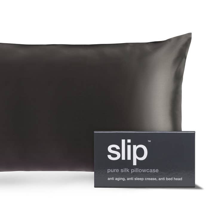 Charcoal King Zippered Pillowcase for wholesale by Slip