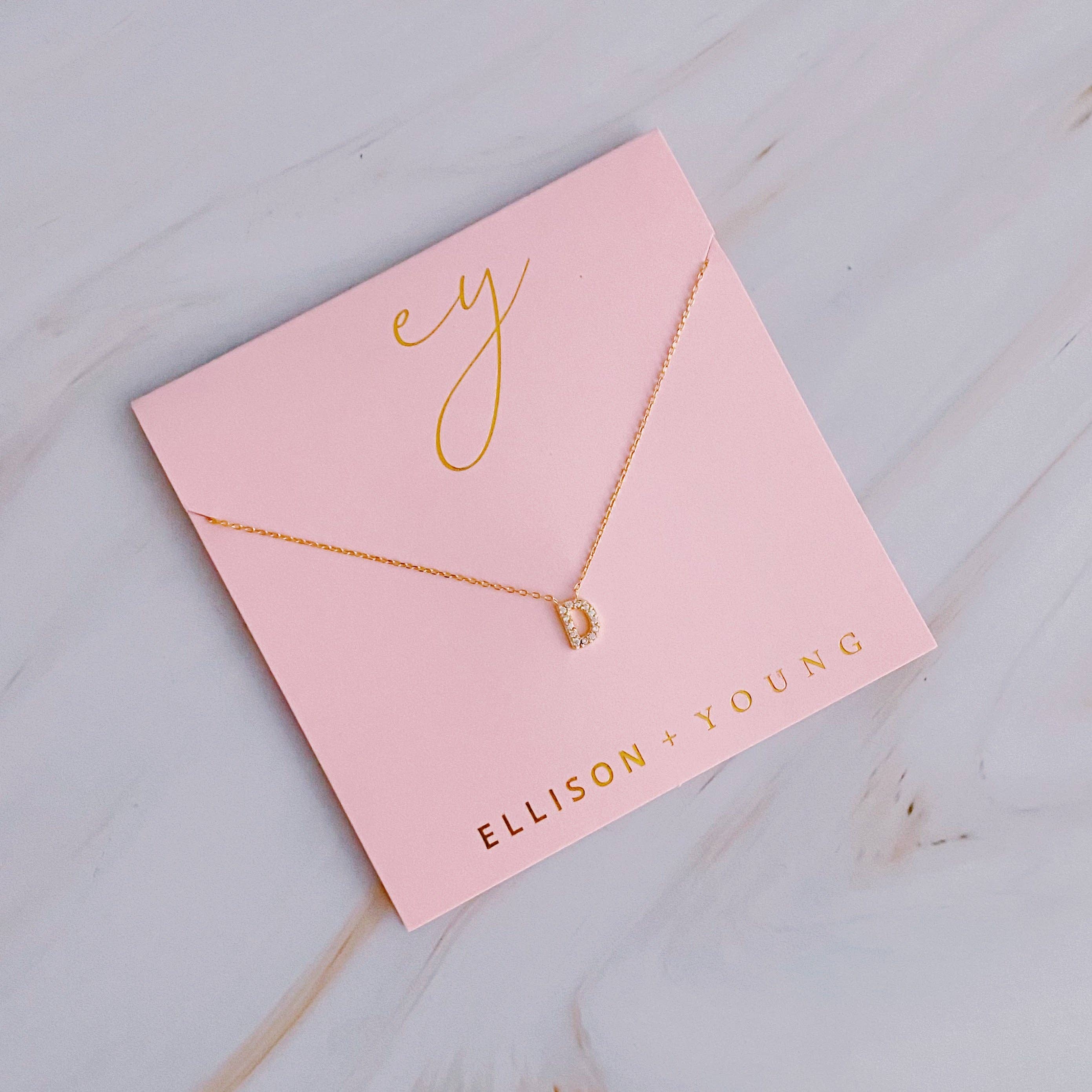 Ellison+Young - Vente Colliers à pendentif - Collier initial Understated Beauty3