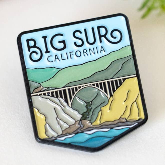 Squatchy - Wholesale Lapel Pin/Button - Big Sur California Enamel Pin0