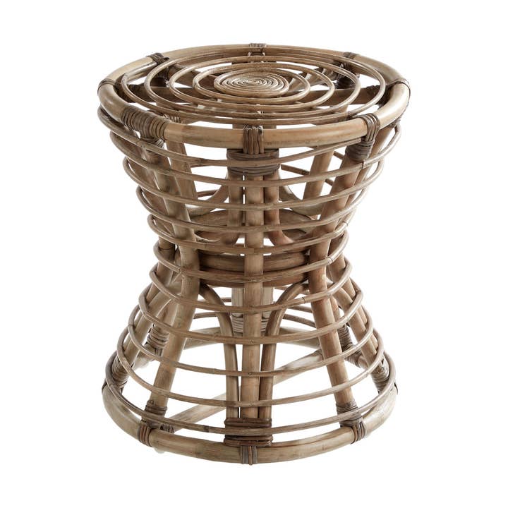 Interiors by Premier – wholesale Stool – Maka Grey Rattan Stool