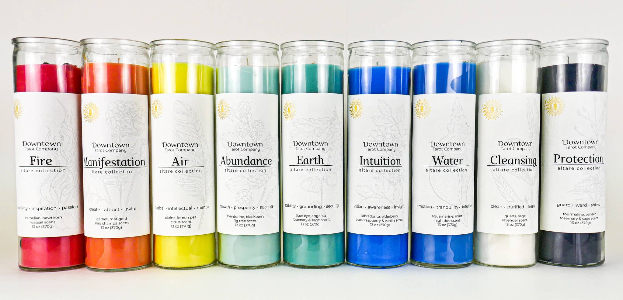 Downtown Tarot Company - Wholesale Votive Candle - Full Collection - Altar Candles (6 candles)3