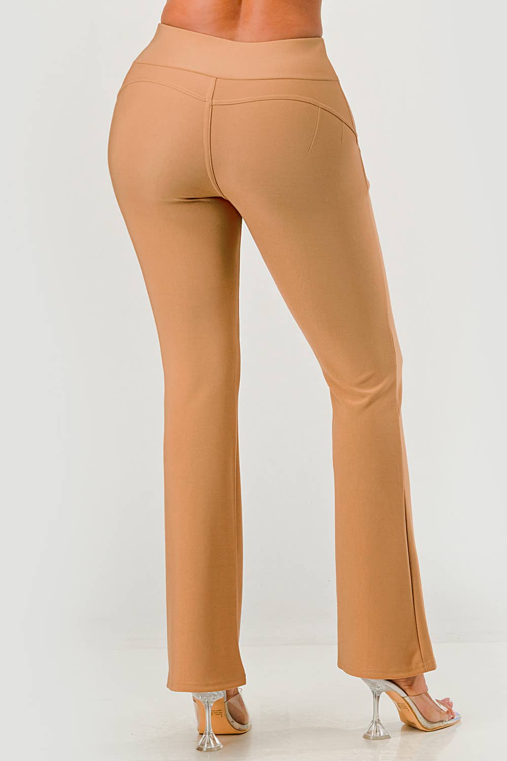 REDFINCH APPAREL INC - Wholesale Pants - Women's - Womens Tummy Control Butt Sculpting Flare Pants With Pockets21