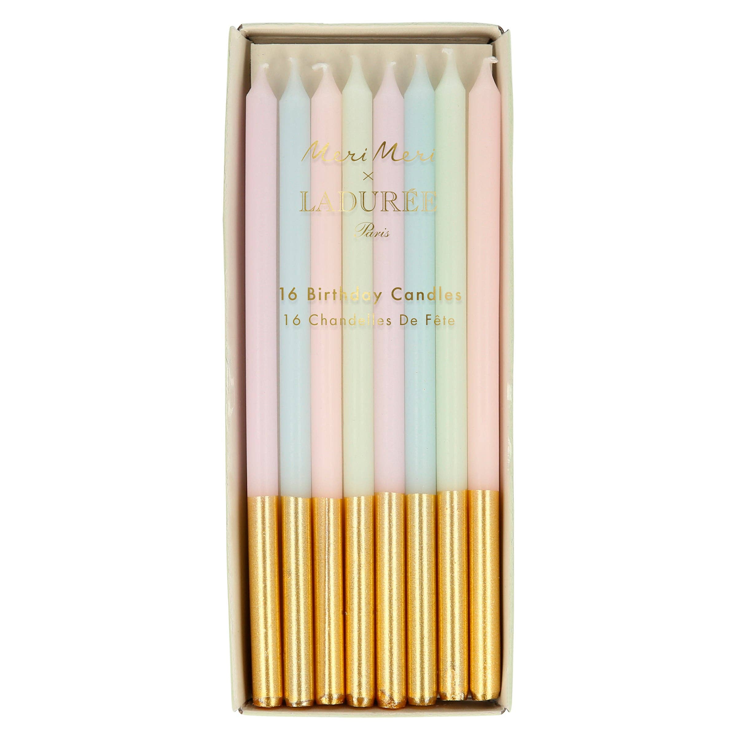 Meri Meri - Wholesale Cake Candle - Meri Meri x LadurÃ©e Paris Gold Dipped Candles0