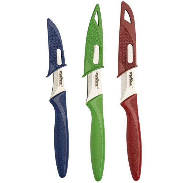 DKHB [Zyliss, Cole & Mason, Swissmar, AdHoc, Ken Hom] - Wholesale Knife Set - Zyliss 3 Piece Peeling and Paring Knife Value Set0