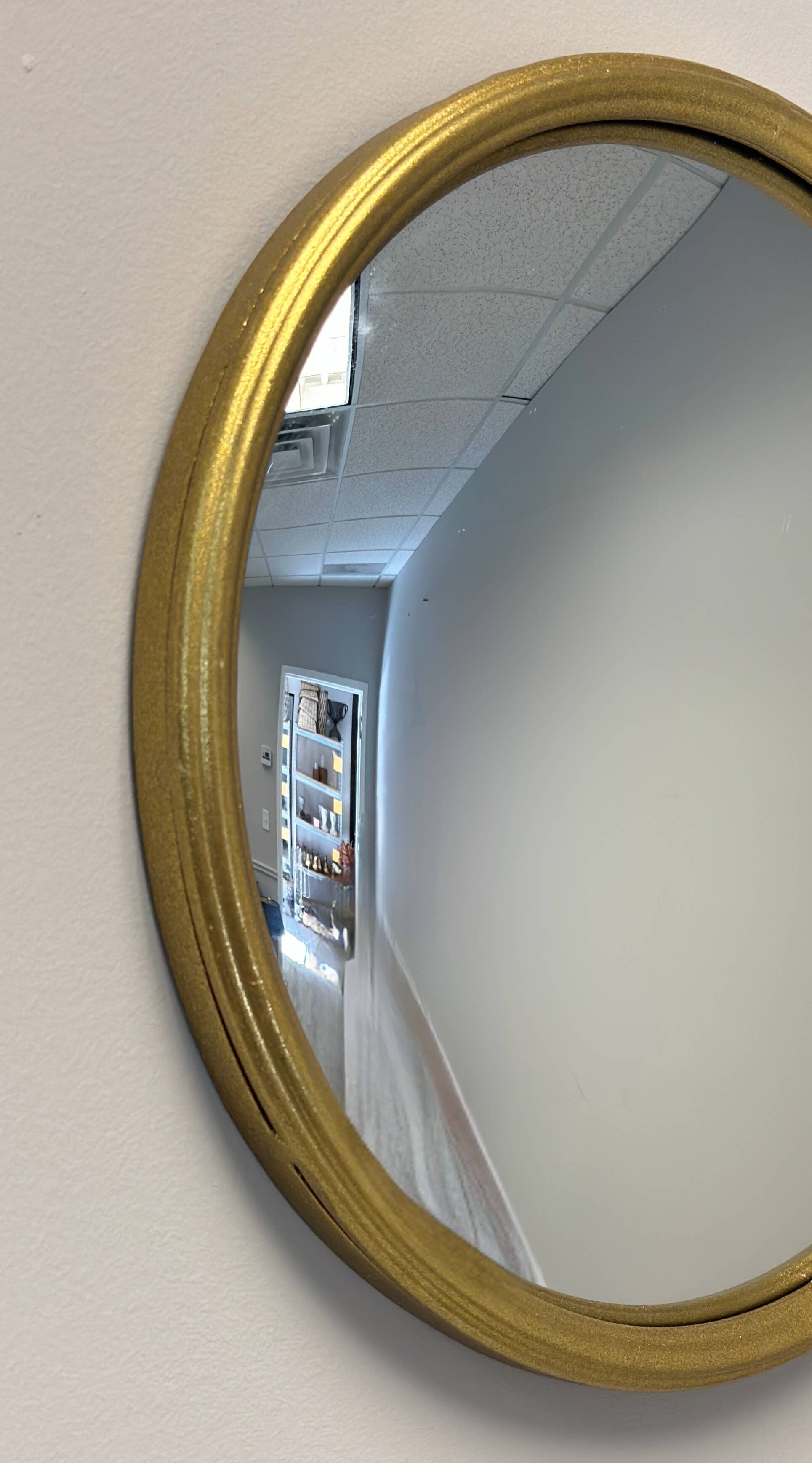 Vagabond Vintage - Wholesale Wall Mirror -  Gold Round Convex Mirror2