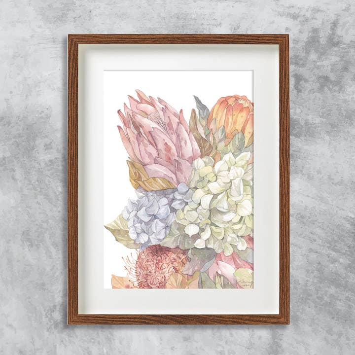 Eternity | Watercolor Botanical Painting Original and Prints for wholesale by NananStudio