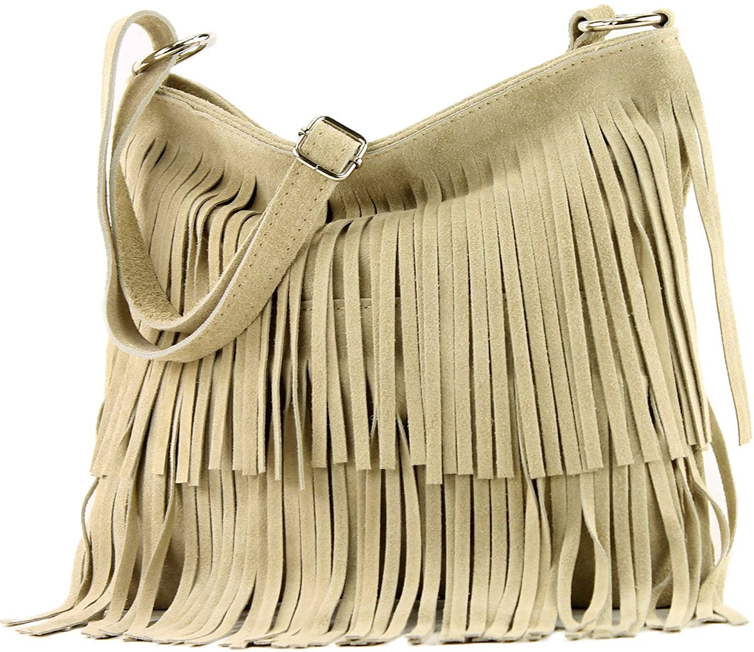 Ellas Trading - Wholesale Crossbody Bag - Women's - Italian Suede Leather Fringed Shoulder Crossbody Bag12