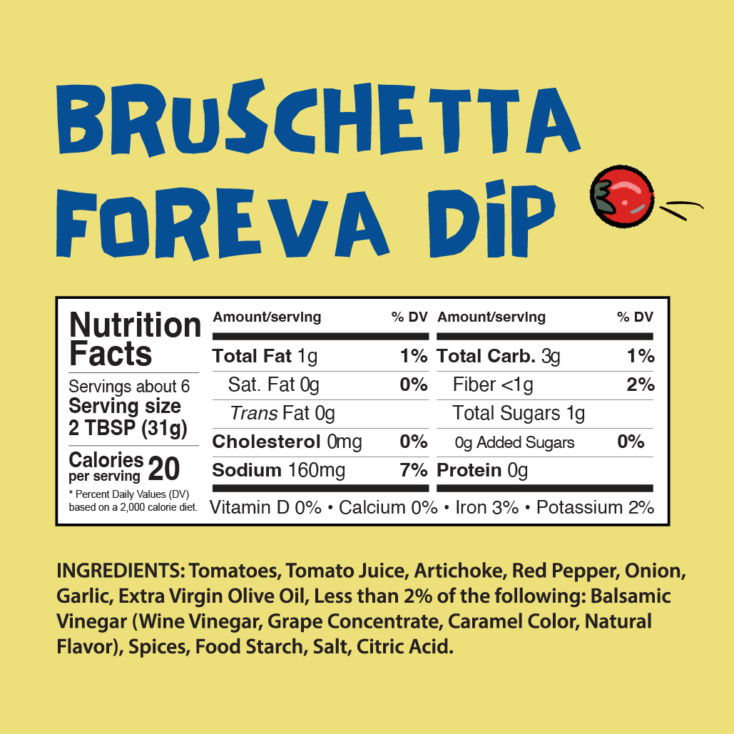Stone Bank Foods - Wholesale Dip - Bruschetta Foreva 6.35 oz - Tomato Based Charcuterie Dip 1