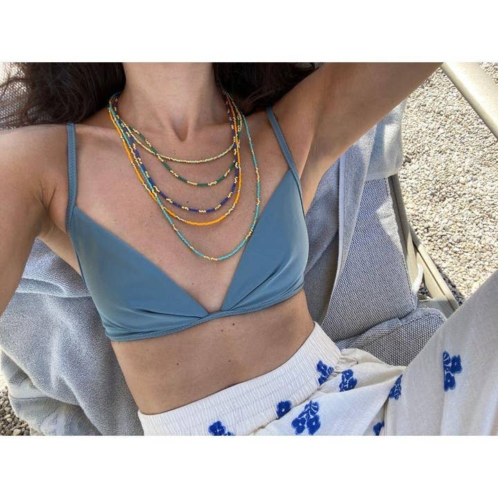 Colar Colour Therapy I Monstera por atacado de Bonjouk Studio