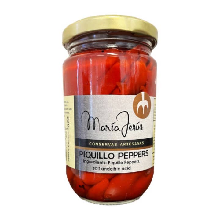 Piquillo-paprikor i burkar, vedeldsrostade. 10 oz (290 g). för wholesale av Catalan Gourmet