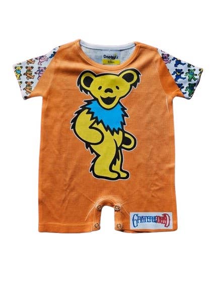 Daphyl's LLC - Wholesale Onesie - Kids - Grateful Dead Dancing Bear Onesie Romper