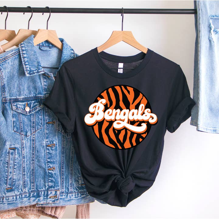 Retro Bengals Unisex T-shirt - Cincinnati for wholesale by Into The Desert