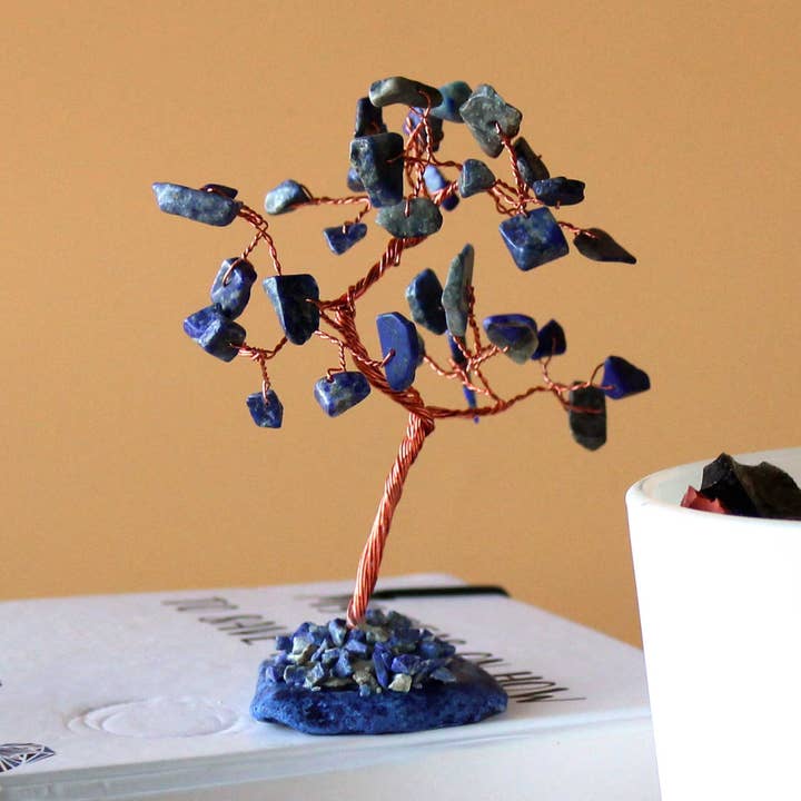 Sodalite on Blue Agate Base (35 stones) for wholesale by Ancient Wisdom