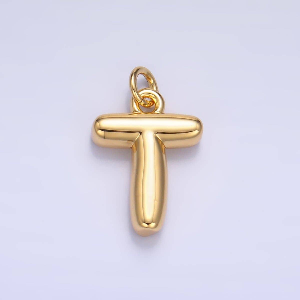 Aim Eternal - Venta al por mayor Abalorios/colgantes individuales - Charm globo gordito con inicial de 17 mm chapado en oro 24K | A1513 - A152519