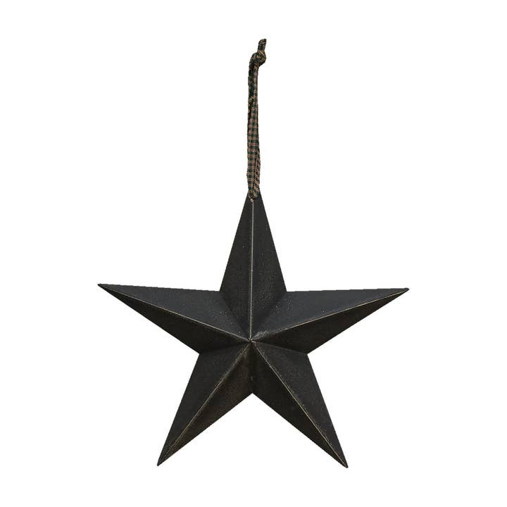 Primitive Hanging Star, 8", Black for wholesale by The Hearthside Collection
