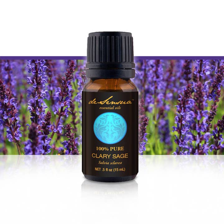 CLARY SAGE ESSENTIAL OIL - of 100% Proven Purity - Most Popular for PMS and Menopause for wholesale by deSensua Oils