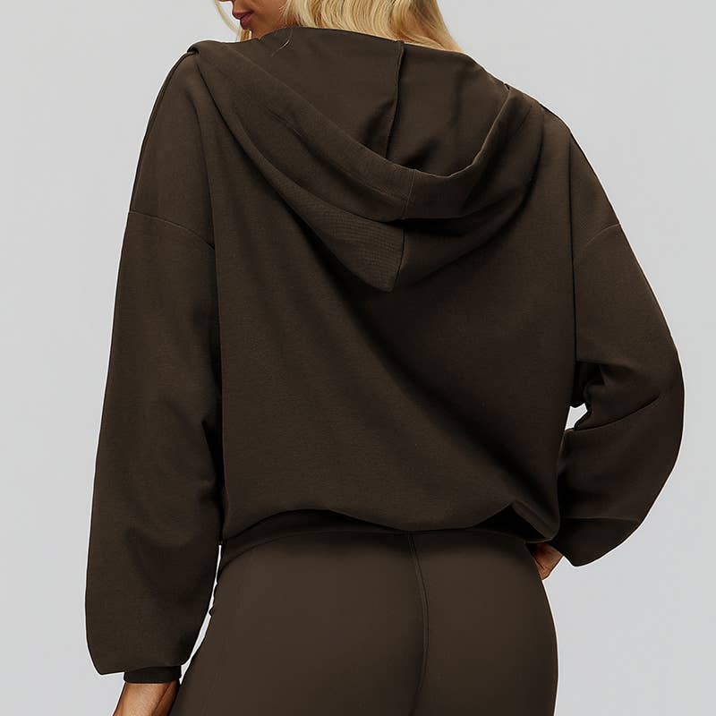 WONDERXFANS - Wholesale Athletic Jacket - Women's - V-neck hooded outdoor sports jacket11