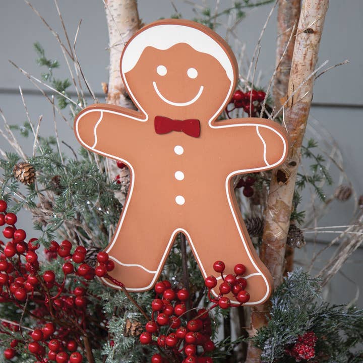 Col House Designs - Wholesale Garden/Lawn Stake - Gingerbread Boy Planter Stake/Accent
