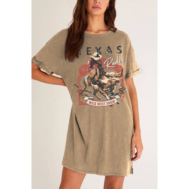 TEXAS RODEO MINERAL GRAFISK KLÄNNING för wholesale av HRTandLUV