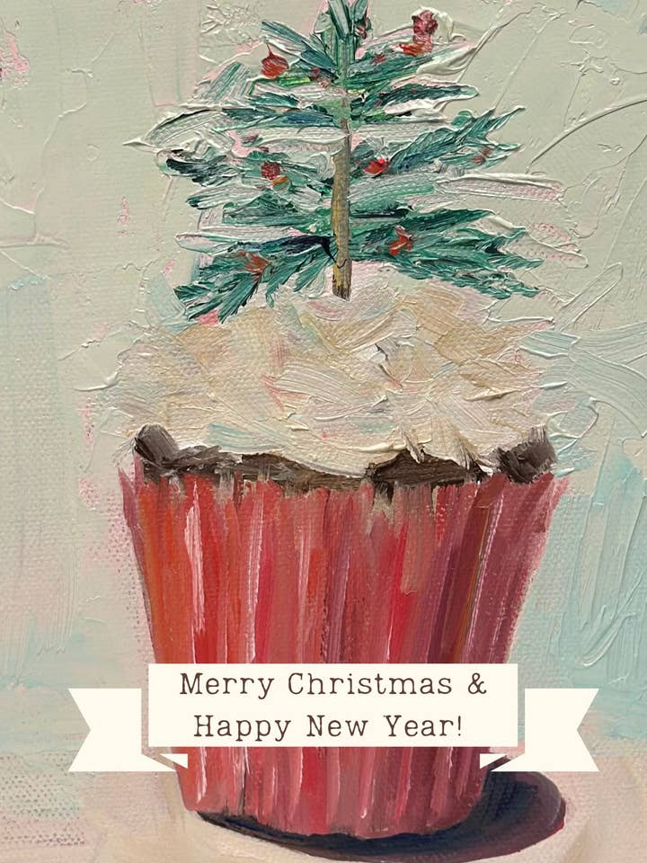 Christmas Tree Cupcake wenskaart voor wholesale door Carpe Diem Papers
