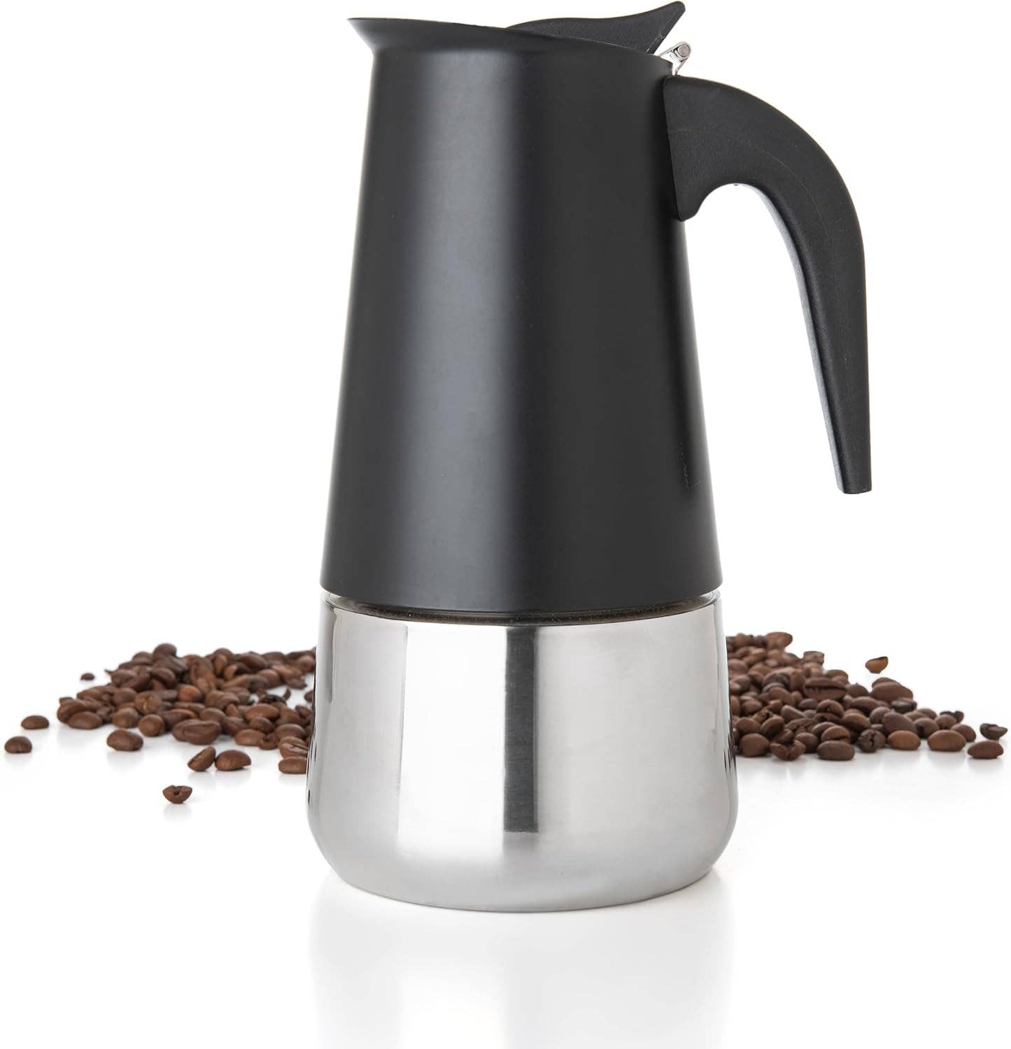 Mixpresso - Wholesale Percolator - Mixpresso 6 Cup Greca Stovetop Espresso Maker 300ml/10oz, Moka Pot with Coffee Percolator Design, Stainless Steel Stove Top Coffee Maker for Camping or Home Use, Italian Coffee Maker Stovetop0