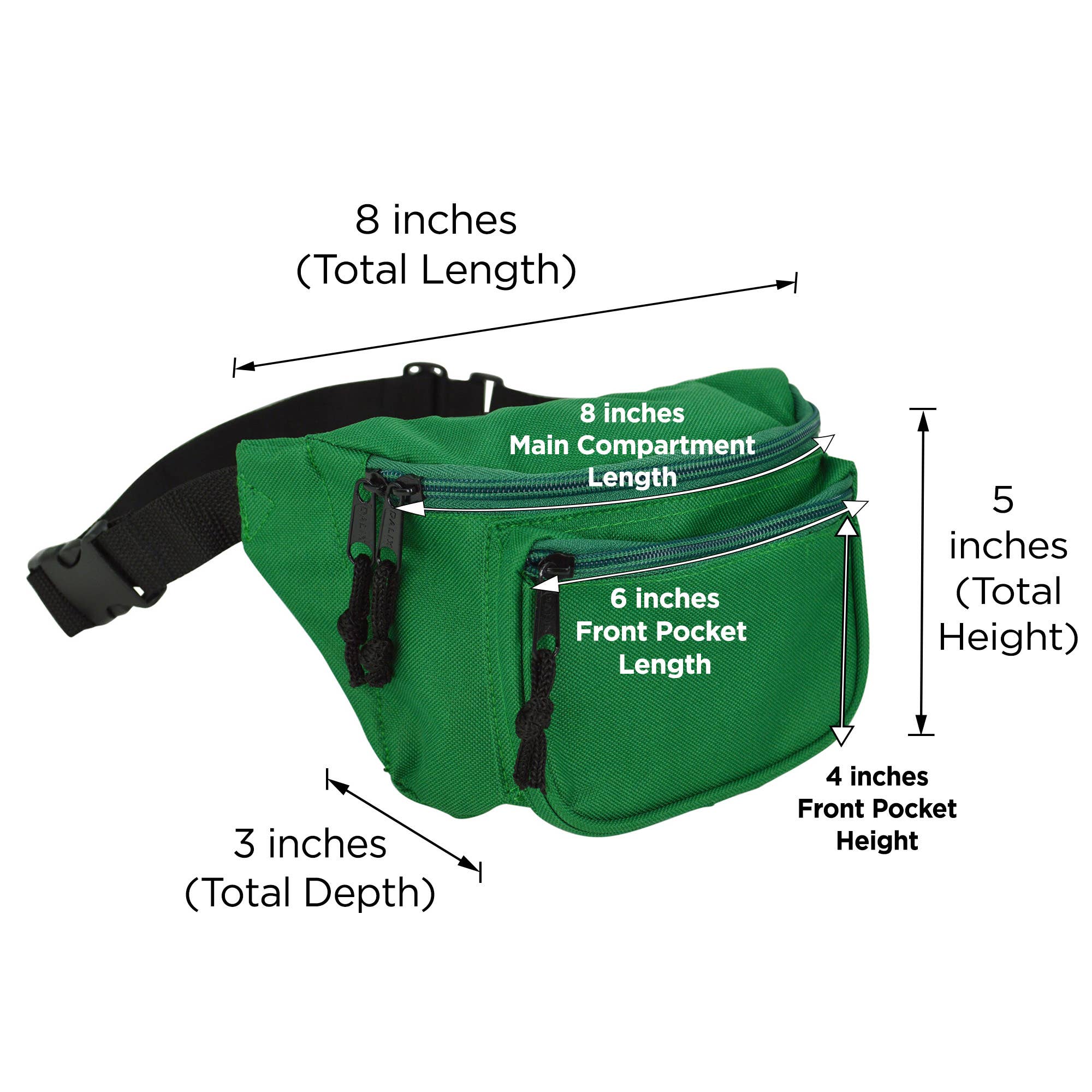 Dalix - Venta al por mayor Riñonera - Unisex - Dalix 3 bolsillos riñonera bolsa de dinero corrector corredores bolsa16