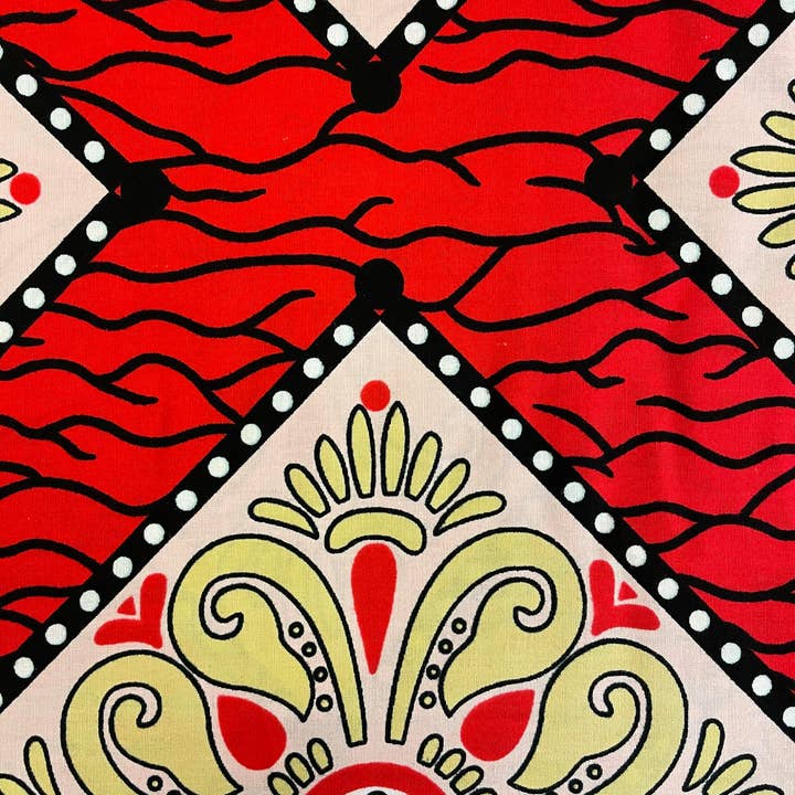 MW117, cotone stampato, cera Mitex, ornamento quadrato, 1,8 metri per la vendita all'ingrosso da parte di Reburoni