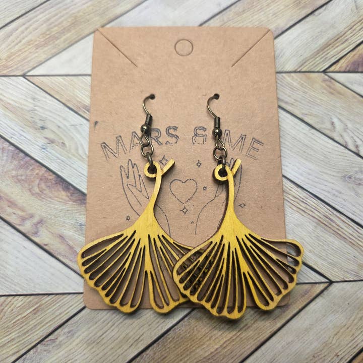 Ginkgo Leaf Earring for wholesale by Mars & Me