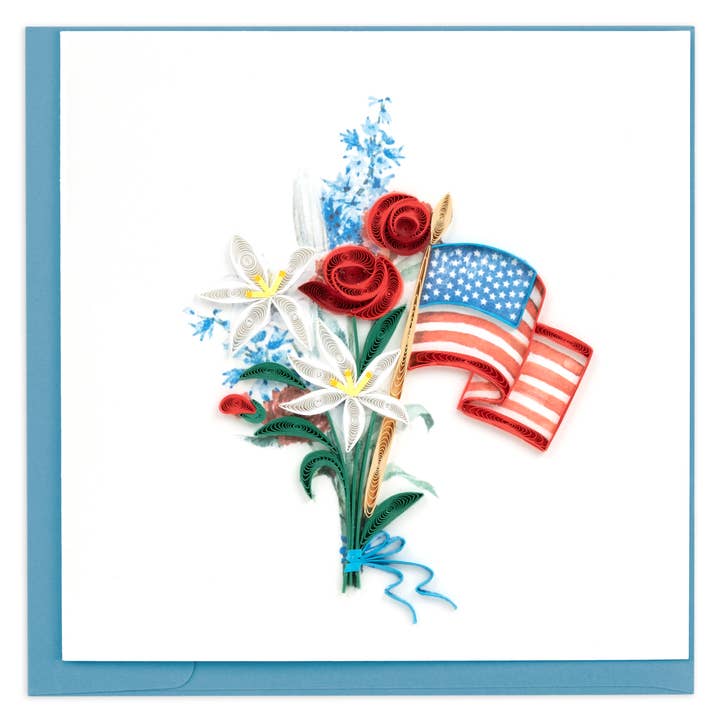 Quilling Card - Wholesale Mother's Day Card - Memorial Day Flowers