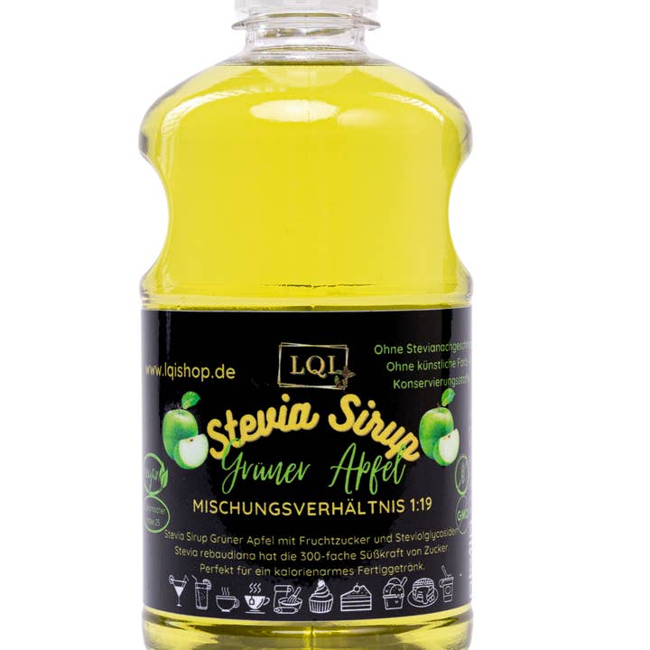 Life Quality International GmbH - Vente Sirops aromatisés - Sirop de stévia pomme verte0