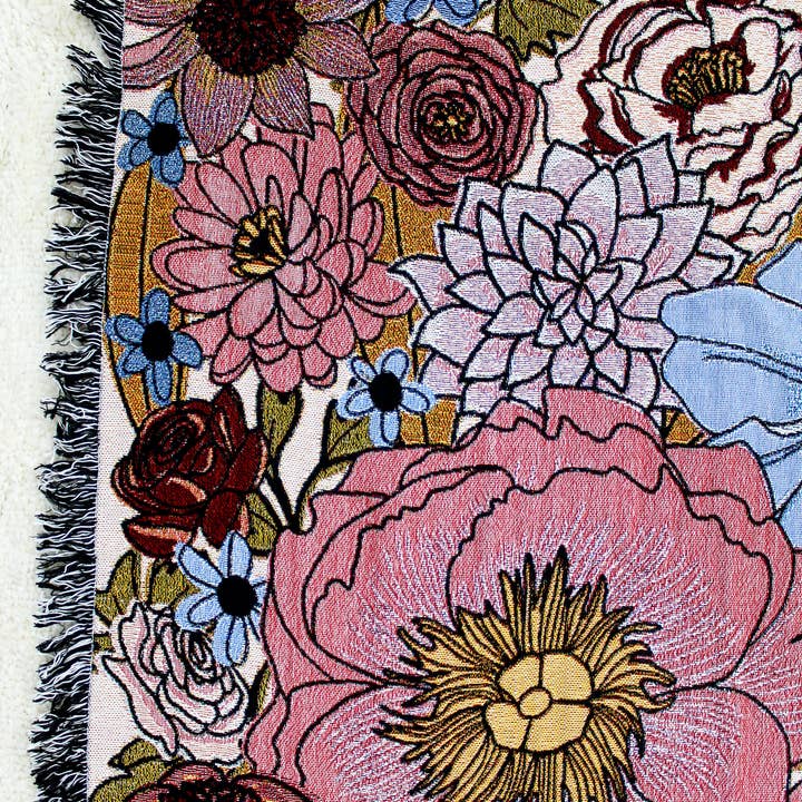 Calhoun & Co. - Wholesale Throw Blanket - Dream Garden Tapestry Blanket