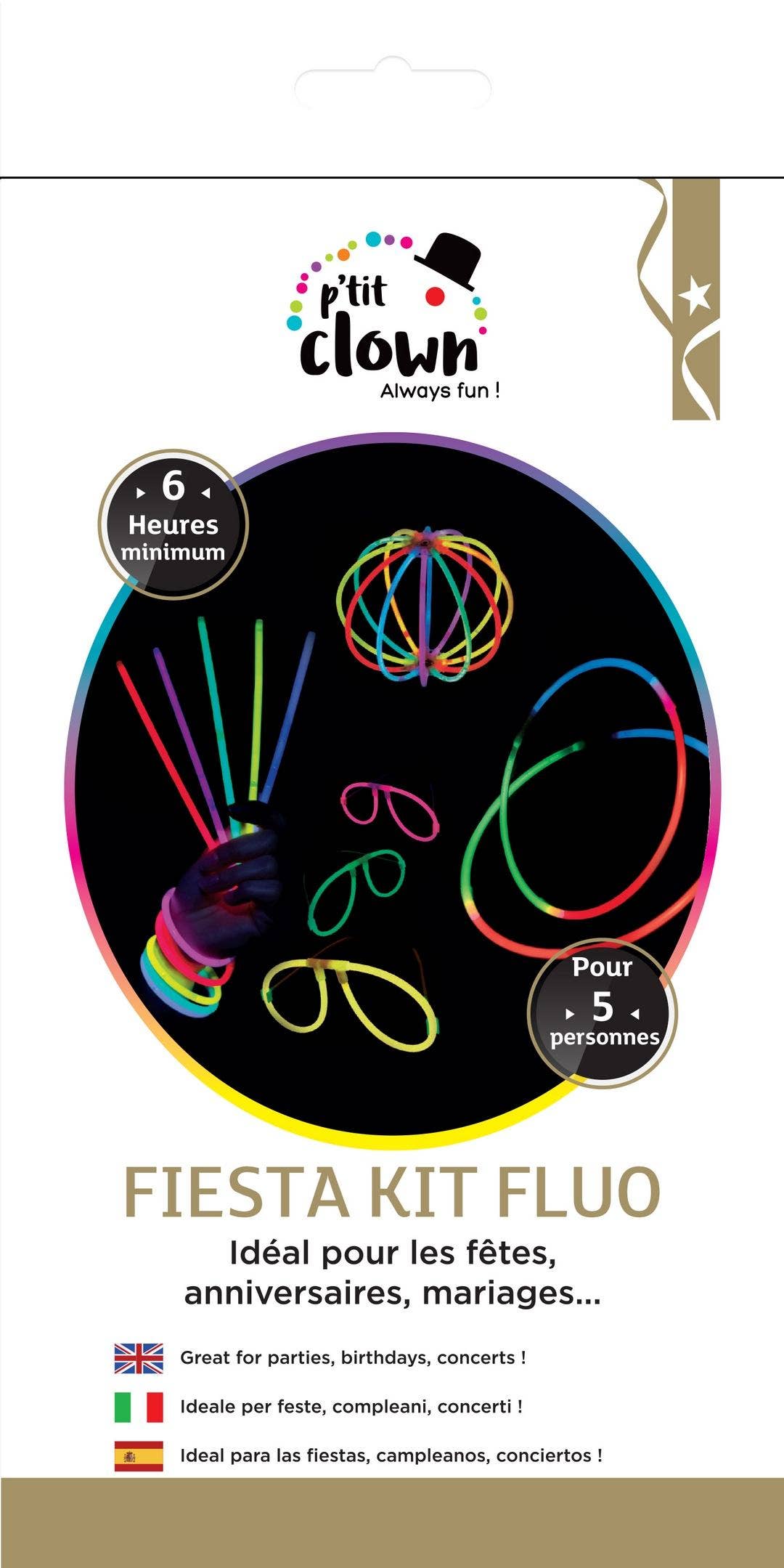 P'tit Clown - Wholesale DIY Craft Kit - Fiesta Light Kit - Multicolor0