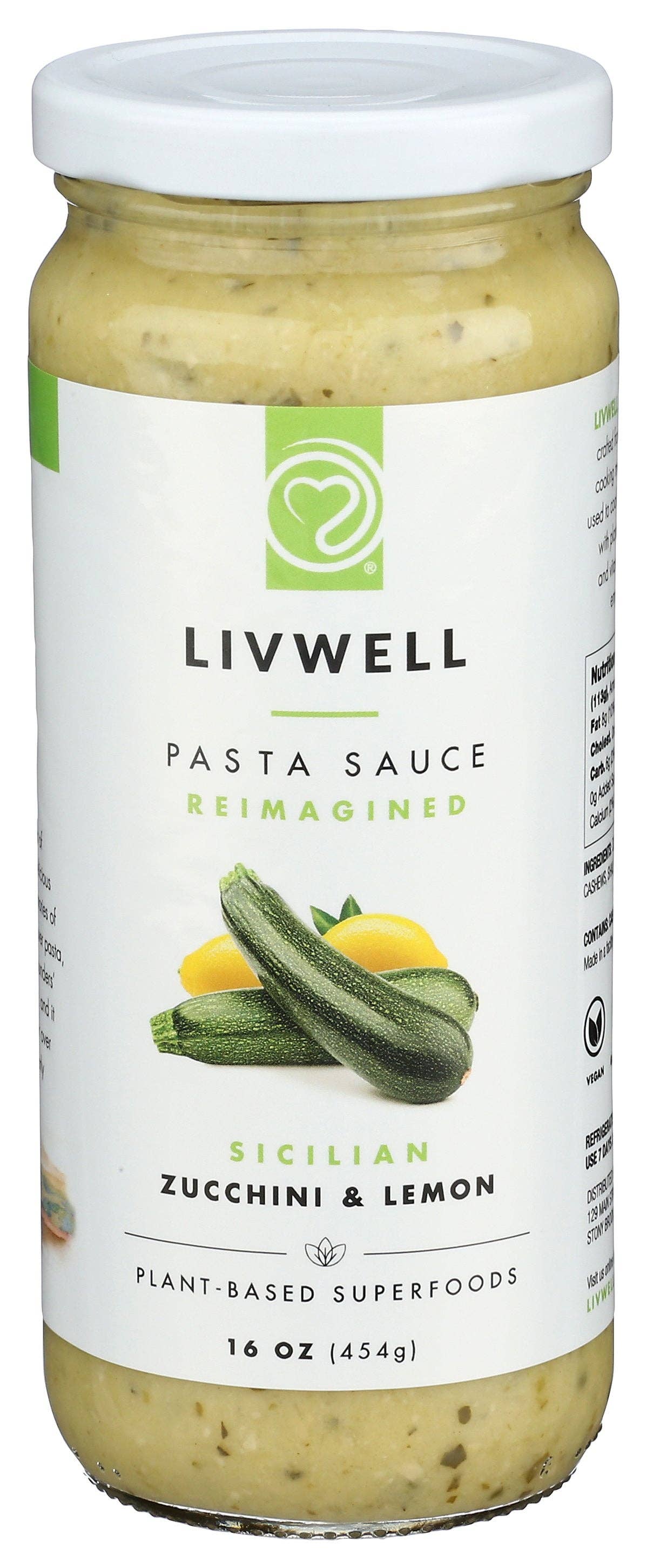 Everyday Supply Co - Wholesale Pasta Sauce - Livwell Foods Sauce Pasta Zucch Lemon - Case Of 60