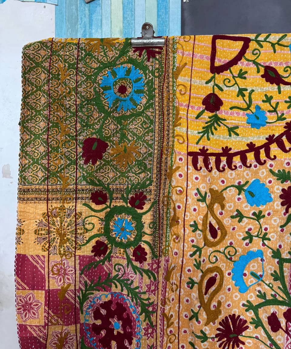 GYPSY STUDIO - Wholesale Quilt - Vintage Patchwork Kantha Quilt Suzani Wall Hanging Tapestry2