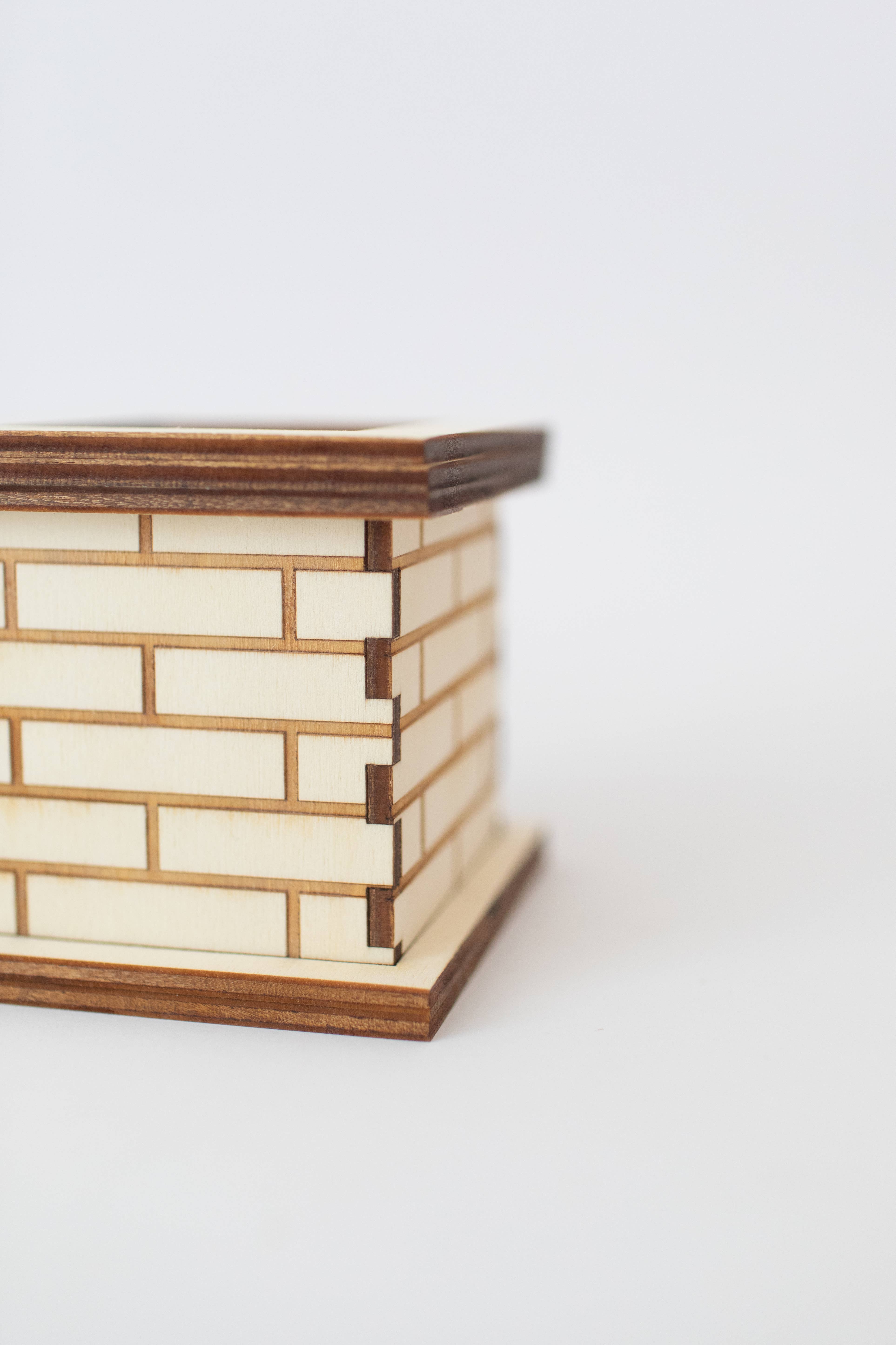 Studio de Rijk - Wholesale DIY Craft Kit - Wooden chimney - Small1