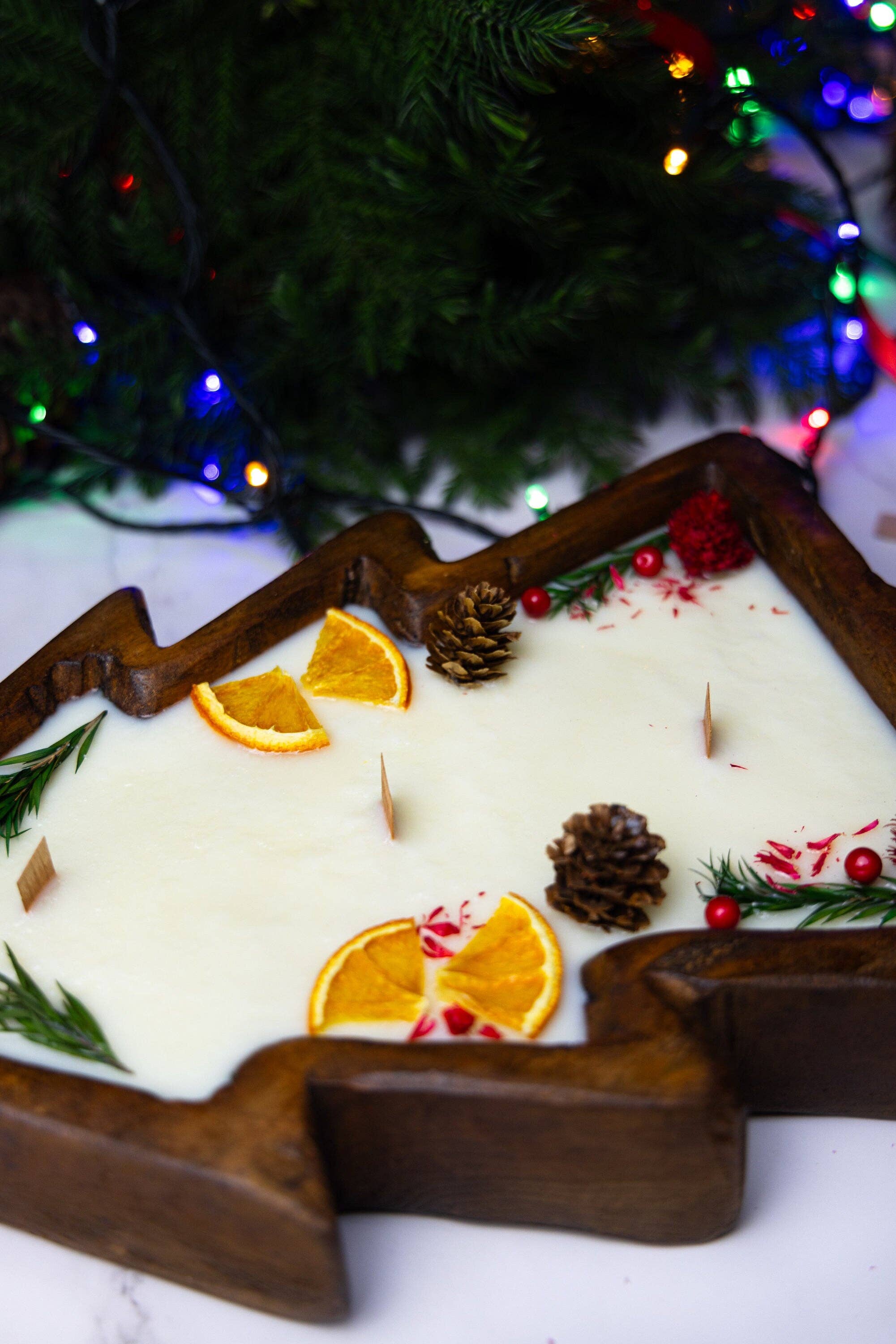 MySunshineCandless – Engroshandel Glaslys – Stort juletræ Trædejskål Duftlys ~1